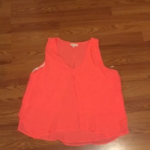 Coral tank top
